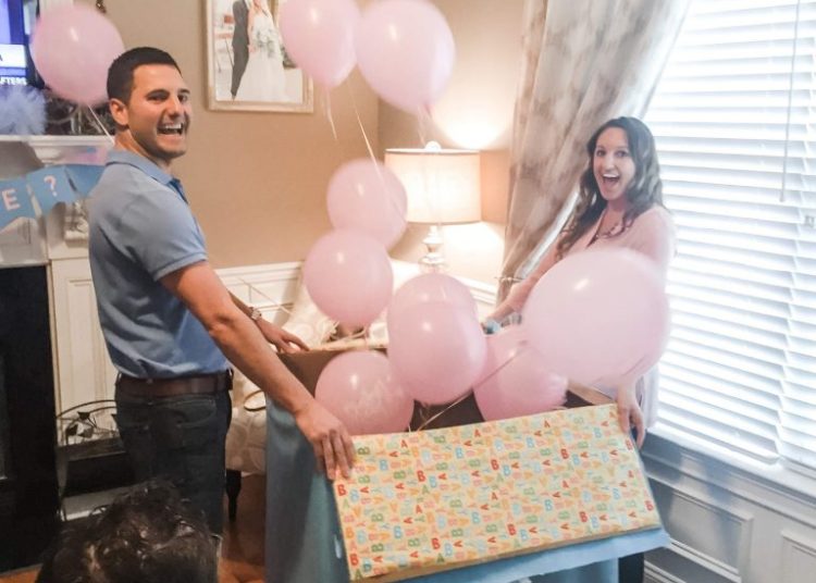 Gender Reveal Balloons Box