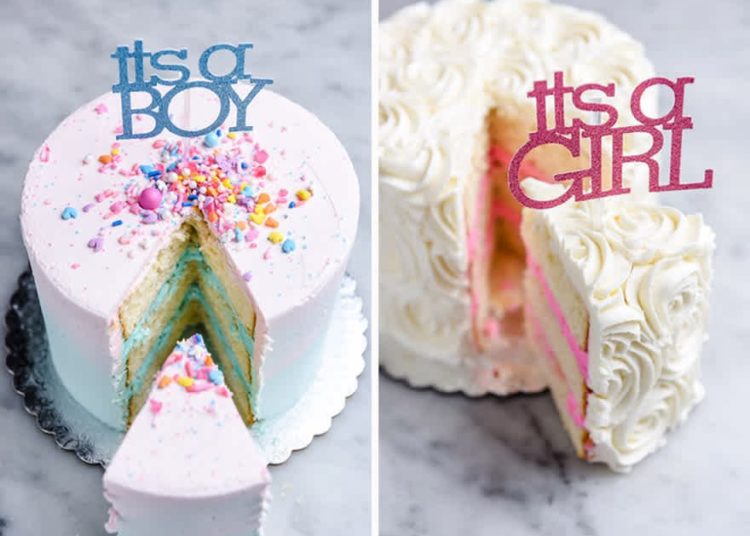 Gender Reveal Cake